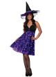 Image of Light Up Purple Witch Womens Halloween Costume