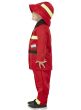 Image of Fierce Red Fire Fighter Toddler Boys Costume - Side Image