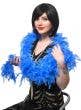 Royal Blue Fluffy Feather Costume Boa - Main View