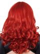 Copper Crush Womens Copper Red Curly Fashion Wig with Fringe Back Image