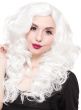 Curly White Lace Front Women's Fashion Wig Alternate Front Image
