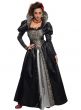 Women's Collector's Edition Black and Silver Gothic Lady Vampire Halloween Costume - Main Image