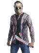 Jason Voorhees Friday the 13th Slasher Movie Mens Halloween Costume with Machete Main Image