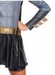 Women's Justice League Batman DC Comics Fancy Dress Costume Close Up Image 2
