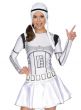 Women's Stormtrooper Star Wars Fancy Dress Costume Close Image