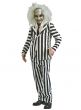 Men's Beetlejuice Iconic Black and White Suite 80s Movie Halloween Costume Mian Image