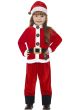 Image of Santa Cutie Toddler Girls Christmas Costume - Front View