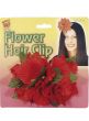 Large Red Hawaiian Hibiscus Flower Hair Clip Alternate Image
