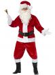 Adult's Red Plush Father Christmas Santa Claus Fancy Dress Costume Main Image