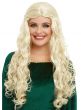 Womens Medieval Curly Long Blonde Wig