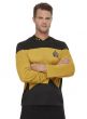 Mens Star Trek Next Generation Yellow Operations Uniform Costume - Alternate Image