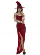 Womens Red Satanic Symbol Witch Costume - Main Image