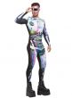 Space Alien Men's Cyber Fancy Dress Costume - Alternate Image