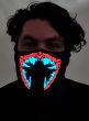 Image of Monster Red and White Teeth Sound Activated Light Up Mask - Light Up Image