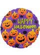 Image of Happy Halloween Spiders and Pumpkins 45cm Foil Balloon