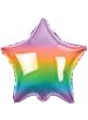 Image of Star Shaped Rainbow 45cm Foil Balloon