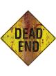 Magnetic Halloween Sign Decoration - Dead End Sign Close Image