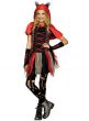 Teen Girls Hooded Red Wolf Costume