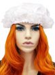 Adults White Lace Trimmed Bonnet Costume Hat