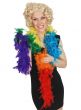 Fluffy Rainbow Feather Boa Costume Accessory