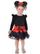 Toddler Black and Red Cute Minnie Mouse Headband with Petticoat Tutu Skirt