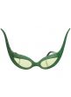 Green Glitter Martian Costume Glasses