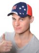 Adults Aussie Flag Baseball Cap Costume Accessory Australia Day Hat -  Image 3