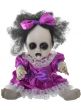 Haunted Baby Girl Doll Halloween Prop with Light Up Eyes - Main Image