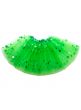 Green Holographic Dot Layered Tulle Fluffy Petticoat Tutu
