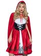 Women's Deluxe Classic Red Riding Hood Costume Close Front Image