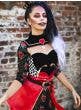 Women's Sexy Queen of Hearts Costume Lifestyle Image