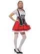 Image of Bavarian Women's Black and Red Oktoberfest Costume - Alternate Image