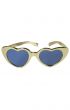 Novelty Heart Shaped Extra Large Costume Sunglasses