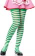 Girl's Green And White Costume Accessory Stockings Alaternative Image