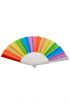 Rainbow Colours Folding Fan Accessory - main image