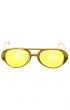 Novelty Gold Aviator Glasses Costume Accessory - main image