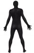 Men's Black Lycra Full Body Suit Second Skin Fancy Dress Costume View 3
