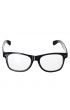 Black Frame Nerd Glasses Costume Accessory - Main Image