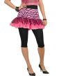 Neon Pink 80's Zebra Print Costume Tutu for Women