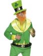 Green Irish Leprechaun Men's St Patrick's Day Costume - Close Up Image