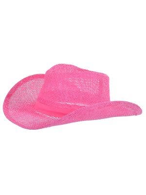 Image of Western Pink Hessian Adult's Cowboy Hat