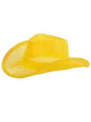 Image of Western Yellow Hessian Adult's Cowboy Hat