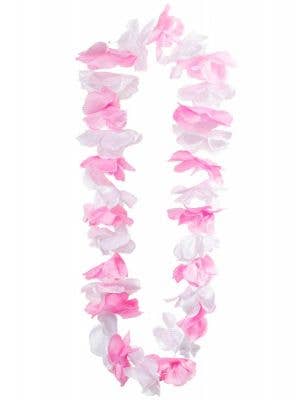 Pink and White Flower Lei