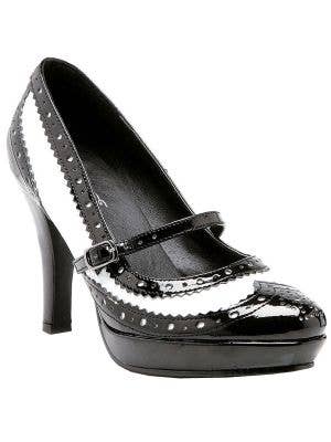 Swinging 50s Black and White Rockabilly Costume Shoes