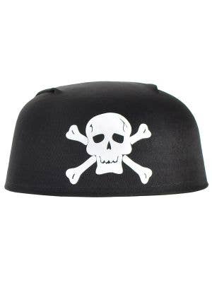 Image of Buccaneer Skull and Crossbones Pirate Costume Cap - Front View