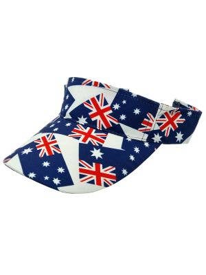 Aussie Flag Novelty Australia Themed Sun Visor - Main Image