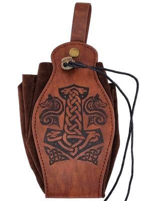 Image of Deluxe Mjolnir Viking Symbol Costume Belt Pouch - Main Image