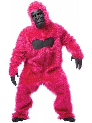 Hot Pink Deluxe Gorilla Suit Adults Costume