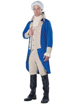Men's George Washington Fancy Dress Costume