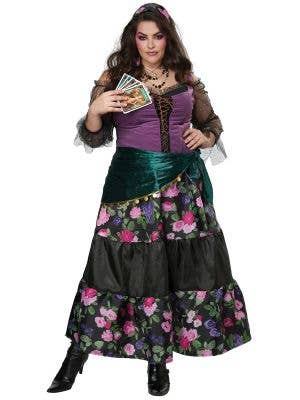Women's Plus Size Mystical Charmer Fortune Teller Costume - Main Image
